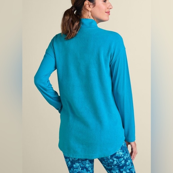 Soft Surroundings Adalyn Pullover Tunic Size XL Quarter-Zip Top Lightweight - Picture 4 of 13